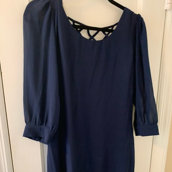 Big Strike USA Navy Dress - size M - Picture 1 of 7